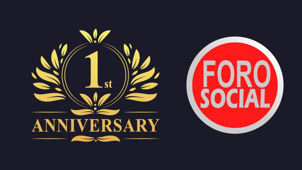 FORO SOCIAL PRIMER ANIVERSARIO